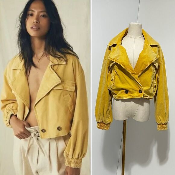 Free People Sure Thing Bomber Jacket - Picture 1 of 15